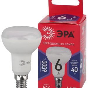 Лампочка светодиодная ЭРА RED LINE LED R50-6W-865-E14 R Е14 / Е14 6Вт рефлектор холодный дневной свет купить оптом недорого