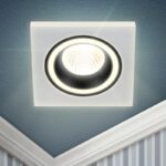Встраиваемый светильник декоративный ЭРА DK91 WH/BK MR16/GU5.3 белый/черный купить оптом недорого