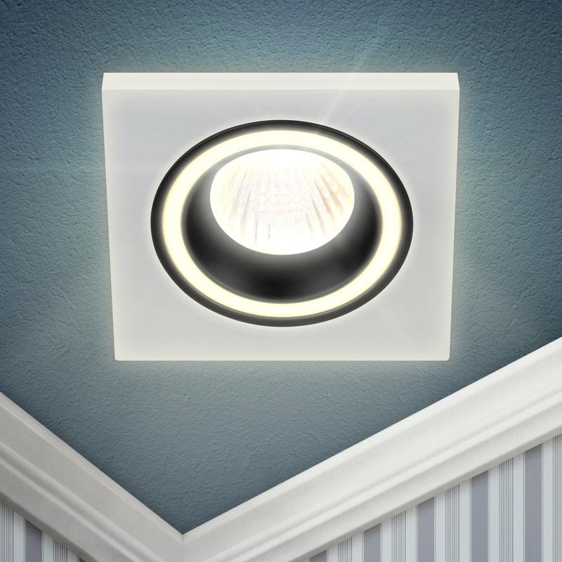 Встраиваемый светильник декоративный ЭРА DK91 WH/BK MR16/GU5.3 белый/черный оптом купить хорошая цена Встраиваемый светильник декоративный ЭРА DK91 WH/BK MR16/GU5.3 белый/черный купить оптом недорого