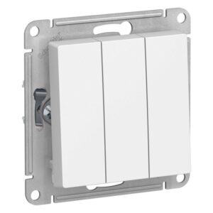 Выключатель 3-кл. СП AtlasDesign 10А IP20 (сх. 1+1+1) 10AX механизм бел. SE ATN000131 оптом купить цена