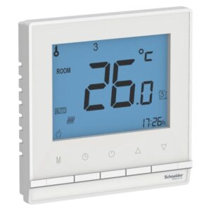 Термостат электронный AtlasDesign 16А для теплого пола с датчиком +5-+35град.C в сборе бел. SE ATN000138 оптом купить цена