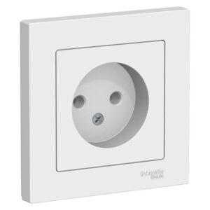 Розетка 1-м СП AtlasDesign 16А IP20 без заземл. в сборе бел. SE ATN000140 оптом купить цена
