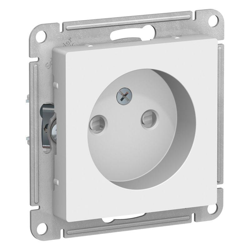 Розетка 1-м СП AtlasDesign 16А IP20 без заземл. защ. шторки механизм бел. SE ATN000149 купить оптом выгодно Розетка 1-м СП AtlasDesign 16А IP20 без заземл. защ. шторки механизм бел. SE ATN000149 оптом купить цена