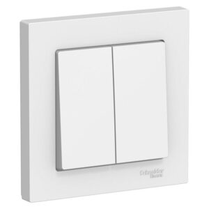 Выключатель 2-кл. СП AtlasDesign 10А IP20 (сх. 5) 10AX в сборе бел. SE ATN000152 оптом купить цена