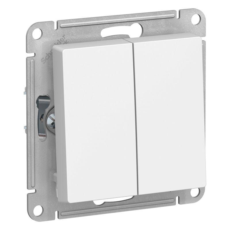 Переключатель проходной 2-кл. СП AtlasDesign 10А IP20 (сх. 6/2) 10AX механизм бел. SE ATN000165 купить оптом выгодно Переключатель проходной 2-кл. СП AtlasDesign 10А IP20 (сх. 6/2) 10AX механизм бел. SE ATN000165 оптом купить цена