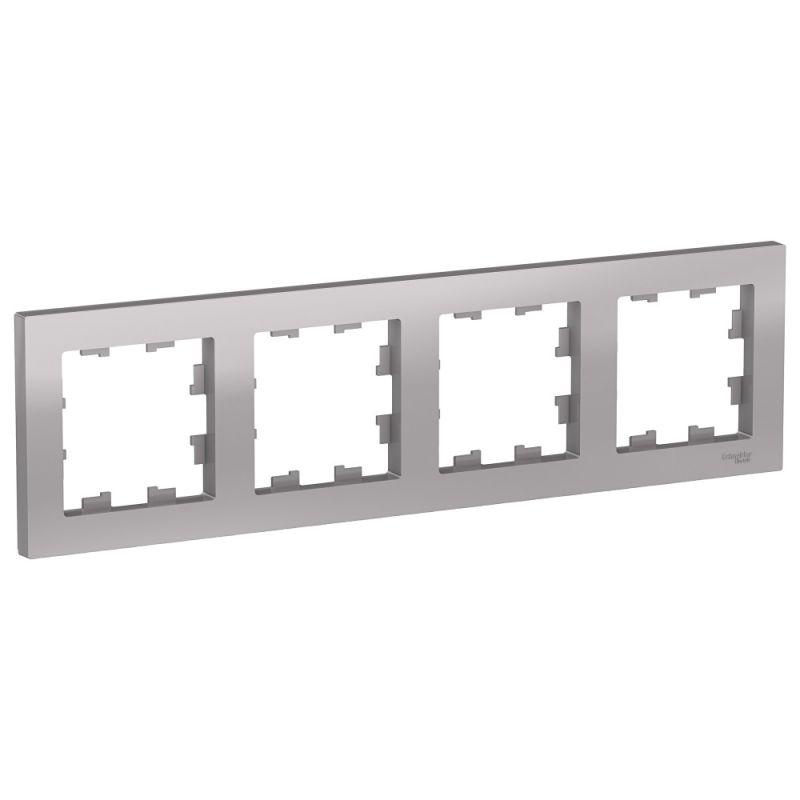 Рамка 4-м AtlasDesign универс. алюм. SE ATN000304 купить оптом выгодно Рамка 4-м AtlasDesign универс. алюм. SE ATN000304 оптом купить цена