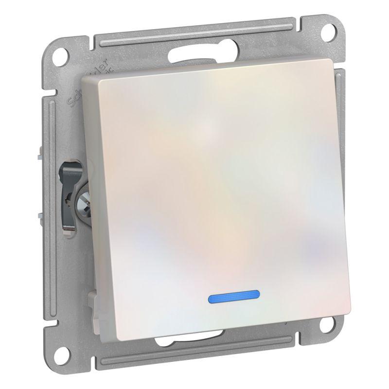 Переключатель проходной 1-кл. СП AtlasDesign 10А IP20 (сх. 6а) 10AX с подсветкой механизм жемчуж. SE ATN000463 купить оптом выгодно Переключатель проходной 1-кл. СП AtlasDesign 10А IP20 (сх. 6а) 10AX с подсветкой механизм жемчуж. SE ATN000463 оптом купить цена