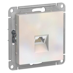 Розетка компьютерная AtlasDesign RJ45 кат.5E механизм жемчуж. SE ATN000483 оптом купить цена