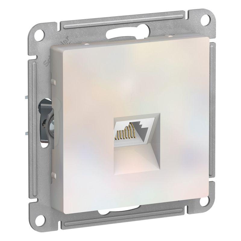 Розетка компьютерная AtlasDesign RJ45 кат.5E механизм жемчуж. SE ATN000483 купить оптом выгодно Розетка компьютерная AtlasDesign RJ45 кат.5E механизм жемчуж. SE ATN000483 оптом купить цена