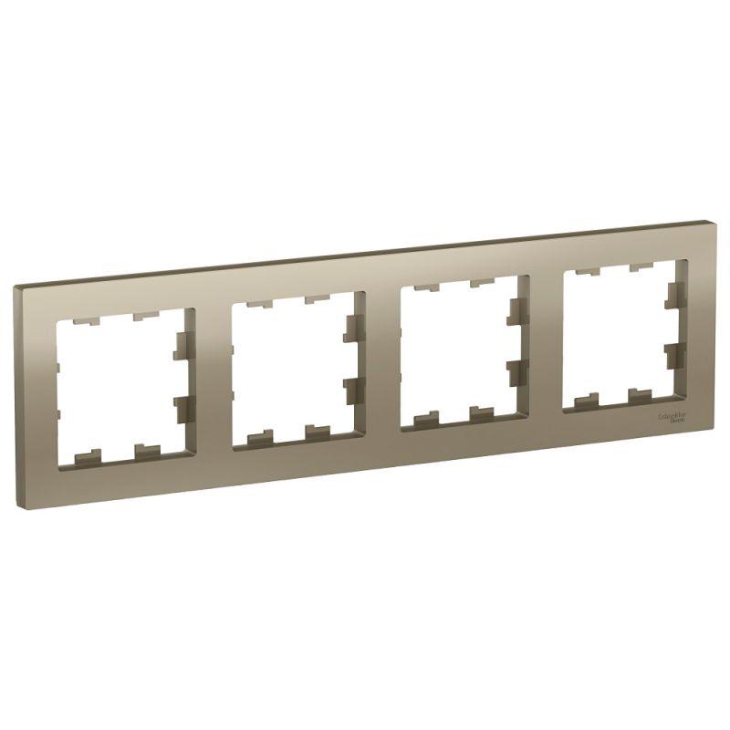 Рамка 4-м AtlasDesign универс. шампань SE ATN000504 купить оптом выгодно Рамка 4-м AtlasDesign универс. шампань SE ATN000504 оптом купить цена