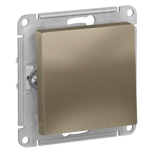 Выключатель 1-кл. СП AtlasDesign 10А IP20 (сх. 1) 10AX механизм шампань SE ATN000511 оптом купить цена