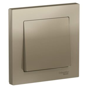 Выключатель 1-кл. СП AtlasDesign 10А IP20 (сх. 1) 10AX в сборе шампань SE ATN000512 оптом купить цена