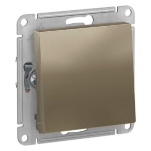 Переключатель проходной 1-кл. СП AtlasDesign 10А IP20 (сх. 6) 10AX механизм шампань SE ATN000561 оптом купить цена