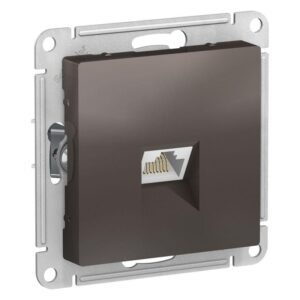 Розетка компьютерная AtlasDesign RJ45 кат.5E механизм мокко SE ATN000683 оптом купить цена