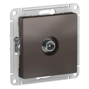 Розетка телевизионная оконечная TV AtlasDesign 1дБ механизм мокко SE ATN000691 оптом купить цена