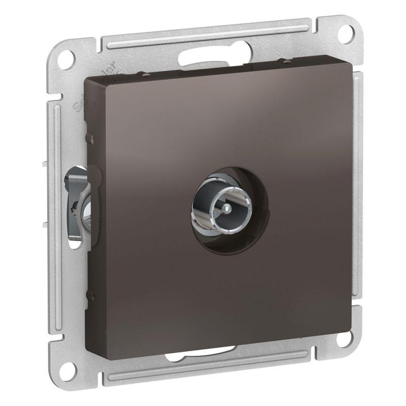 Розетка телевизионная оконечная TV AtlasDesign 1дБ механизм мокко SE ATN000691 купить оптом выгодно Розетка телевизионная оконечная TV AtlasDesign 1дБ механизм мокко SE ATN000691 оптом купить цена