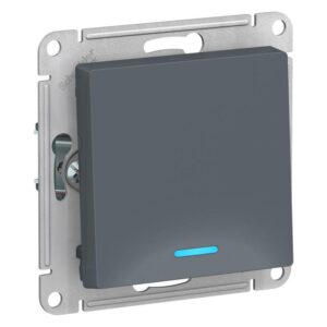 Выключатель 1-кл. СП AtlasDesign 10А IP20 (сх. 1а) 10AX с подсветкой механизм грифель SE ATN000713 оптом купить цена