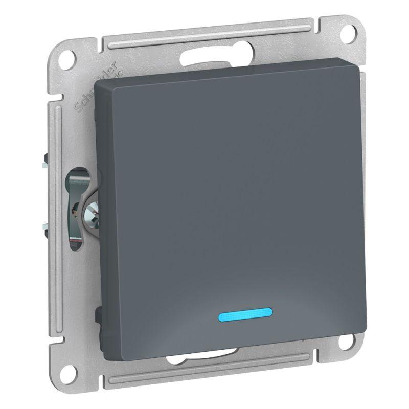 Выключатель 1-кл. СП AtlasDesign 10А IP20 (сх. 1а) 10AX с подсветкой механизм грифель SE ATN000713 купить оптом выгодно Выключатель 1-кл. СП AtlasDesign 10А IP20 (сх. 1а) 10AX с подсветкой механизм грифель SE ATN000713 оптом купить цена