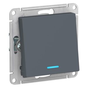 Переключатель проходной 1-кл. СП AtlasDesign 10А IP20 (сх. 6а) 10AX с подсветкой механизм грифель SE ATN000763 оптом купить цена