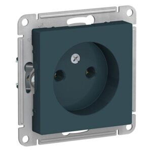 Розетка 1-м СП AtlasDesign 16А IP20 без заземл. без защ. шторок механизм изумруд SE ATN000841 оптом купить цена