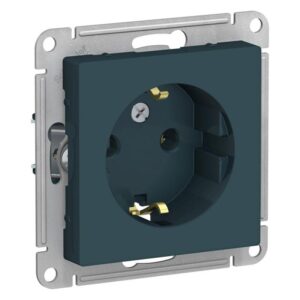 Розетка 1-м СП AtlasDesign 16А IP20 с заземл. механизм изумруд SE ATN000843 оптом купить цена
