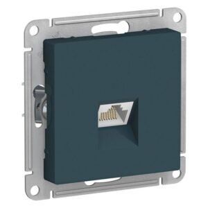 Розетка компьютерная AtlasDesign RJ45 кат.5E механизм изумруд SE ATN000883 оптом купить цена