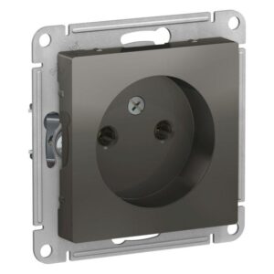Розетка 1-м СП AtlasDesign 16А IP20 без заземл. без защ. шторок механизм сталь SE ATN000941 оптом купить цена