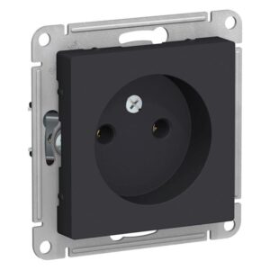 Розетка 1-м СП AtlasDesign 16А IP20 без заземл. без защ. шторок механизм карбон SE ATN001041 оптом купить цена
