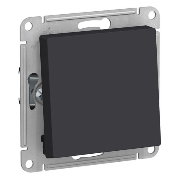 Переключатель проходной 1-кл. СП AtlasDesign 10А IP20 (сх. 6) 10AX механизм карбон SE ATN001061 оптом купить цена