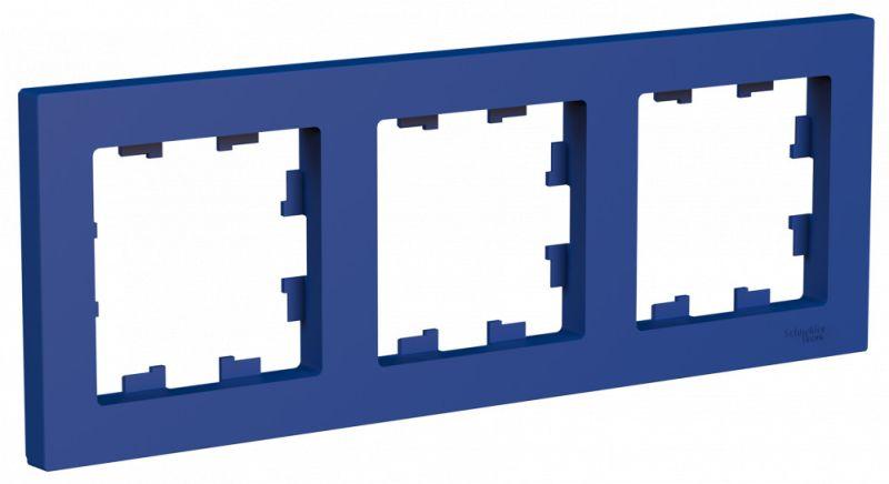 Рамка 3-пост. AtlasDesign универс. аквамарин SE ATN001103 купить оптом выгодно Рамка 3-пост. AtlasDesign универс. аквамарин SE ATN001103 оптом купить цена