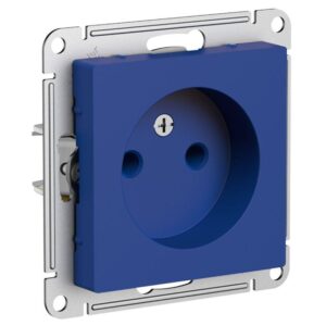 Розетка AtlasDesign 16А без заземл. без шторок механизм аквамарин SE ATN001141 оптом купить цена