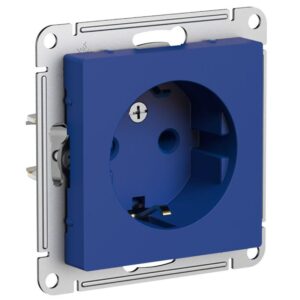 Розетка AtlasDesign 16А с заземл. механизм аквамарин SE ATN001143 оптом купить цена