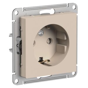 Розетка AtlasDesign 16А с заземл. защ. шторки механизм песочн. SE ATN001245 оптом купить цена