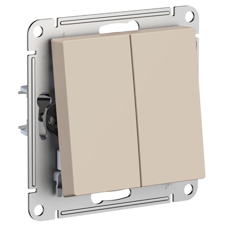 Переключатель проходной 2-кл. СП AtlasDesign 10А (сх. 6/2) 10AX механизм песочн. SE ATN001265 купить оптом выгодно Переключатель проходной 2-кл. СП AtlasDesign 10А (сх. 6/2) 10AX механизм песочн. SE ATN001265 оптом купить цена