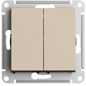 Переключатель перекрестный 2-кл. AtlasDesign 2хсх.7 10АХ механизм песочн. SE ATN001273 оптом купить цена