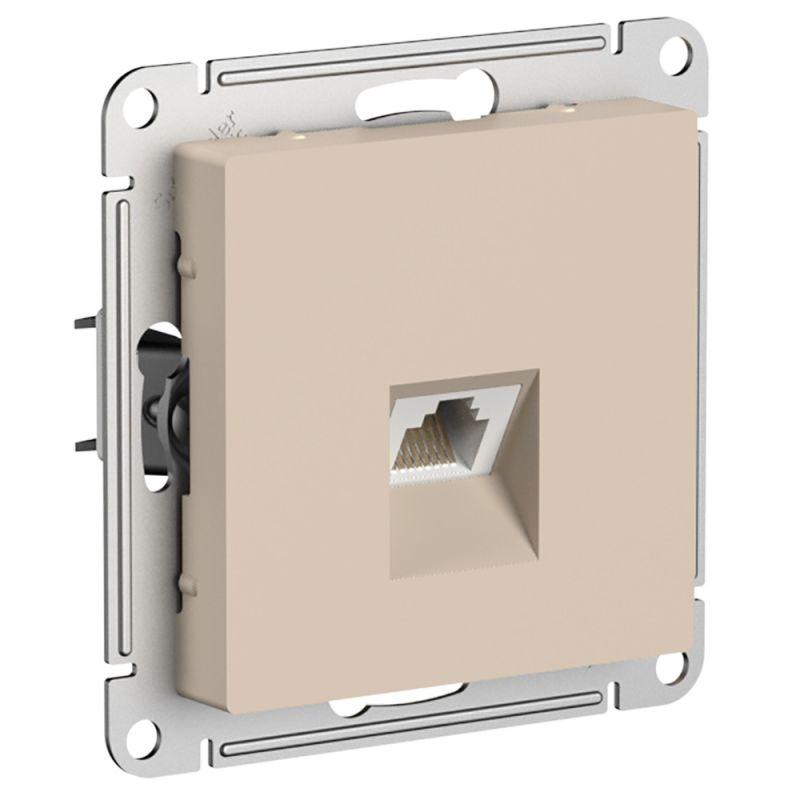 Розетка компьютерная AtlasDesign RJ45 кат.5E механизм песочн. SE ATN001283 купить оптом выгодно Розетка компьютерная AtlasDesign RJ45 кат.5E механизм песочн. SE ATN001283 оптом купить цена