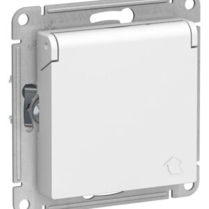 Розетка AtlasDesign 16А IP20 с заземл. защ. шторки с крышкой механизм лотос SE ATN001346 оптом купить цена