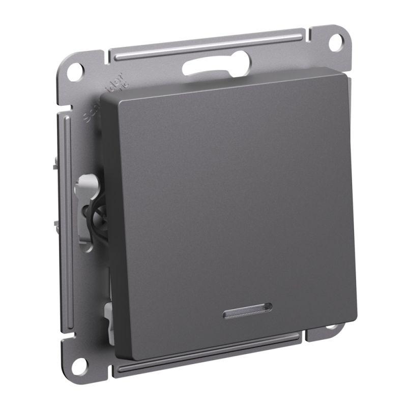 Выключатель 1-кл. AtlasDesign (сх. 1а) 10AX с подсветкой механизм базальт SE ATN001413 купить оптом выгодно Выключатель 1-кл. AtlasDesign (сх. 1а) 10AX с подсветкой механизм базальт SE ATN001413 оптом купить цена