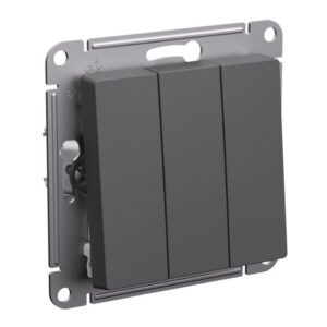 Выключатель 3-кл. AtlasDesign (сх. 1+1+1) 10AX механизм базальт SE ATN001431 оптом купить цена