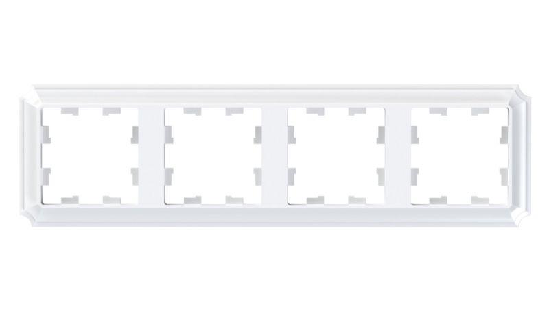 Рамка 4-пост. AtlasDesign Antique универс. бел. SE ATN100104 купить оптом выгодно Рамка 4-пост. AtlasDesign Antique универс. бел. SE ATN100104 оптом купить цена