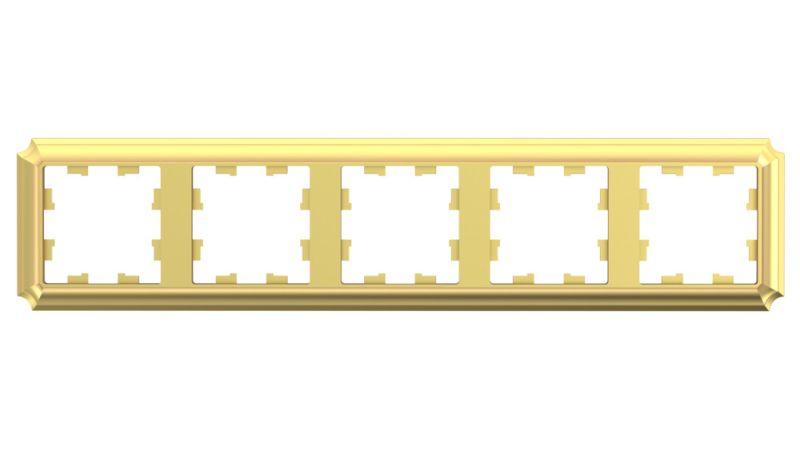 Рамка 5-пост. AtlasDesign Antique универс. зол. SE ATN101605 купить оптом выгодно Рамка 5-пост. AtlasDesign Antique универс. зол. SE ATN101605 оптом купить цена