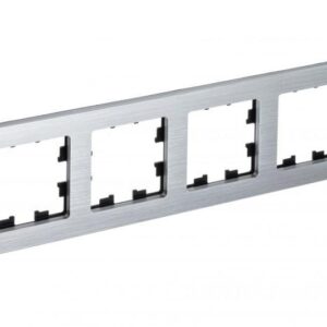 Рамка 4-м AtlasDesign Nature метал. серебр. SE ATN312104 оптом купить цена