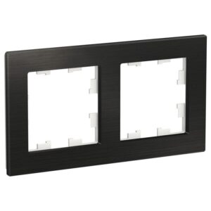 Рамка 2-м AtlasDesign Nature метал. оникс SE ATN312302 оптом купить цена