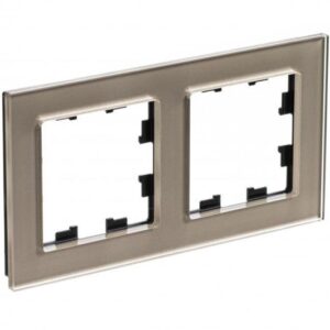 Рамка 2-м AtlasDesign Nature стекло шампань SE ATN320502 оптом купить цена