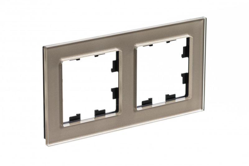 Рамка 2-м AtlasDesign Nature стекло шампань SE ATN320502 купить оптом выгодно Рамка 2-м AtlasDesign Nature стекло шампань SE ATN320502 оптом купить цена