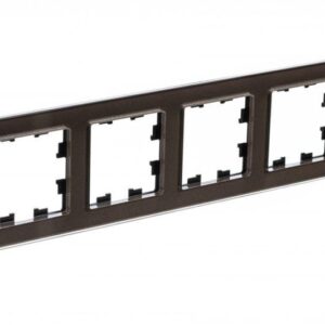 Рамка 4-м AtlasDesign Nature стекло мокко SE ATN320604 оптом купить цена