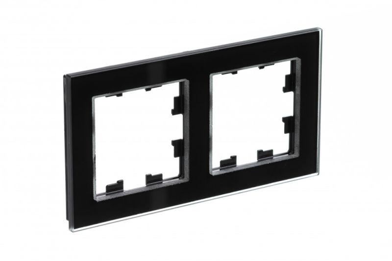 Рамка 2-м AtlasDesign Nature стекло черн. SE ATN321002 купить оптом выгодно Рамка 2-м AtlasDesign Nature стекло черн. SE ATN321002 оптом купить цена