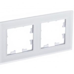 Рамка 2-м AtlasDesign Nature матов. стекло бел. SE ATN330102 оптом купить цена