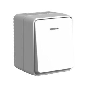 Выключатель 1-кл. ОП AtlasDesign PROFI IP54 с подсветкой 10 АХ сер. SE ATN543013 оптом купить цена