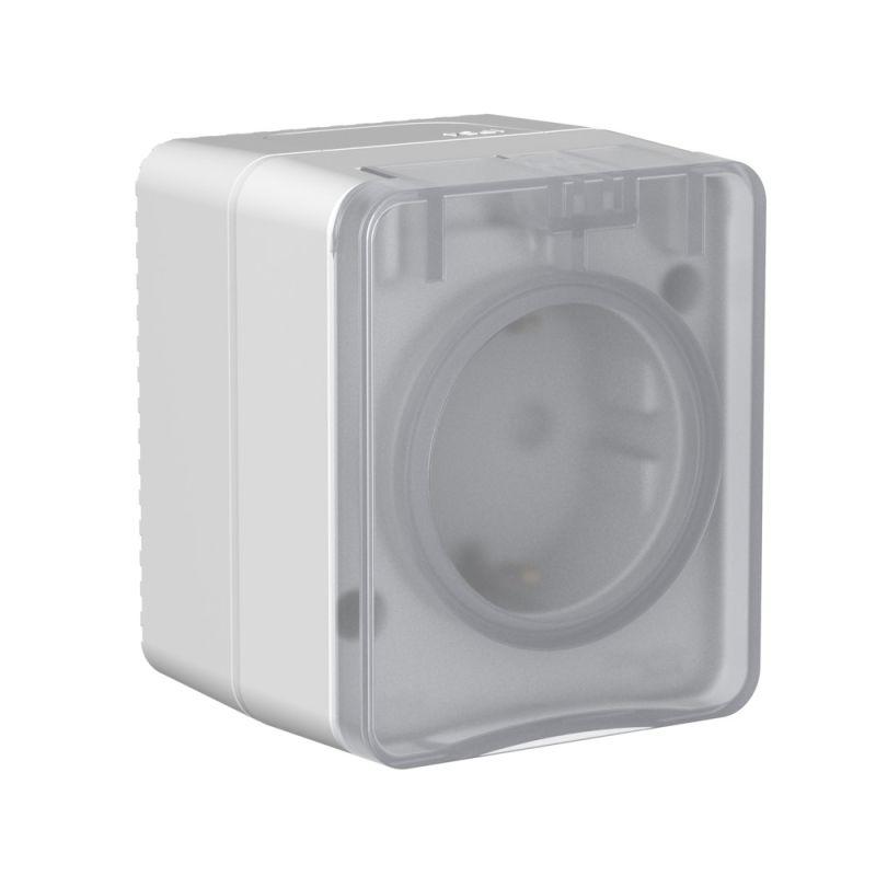 Розетка ОП AtlasDesign PROFI IP54 заземл. защ. шторки 16А 250В сер. SE ATN543045 купить оптом выгодно Розетка ОП AtlasDesign PROFI IP54 заземл. защ. шторки 16А 250В сер. SE ATN543045 оптом купить цена